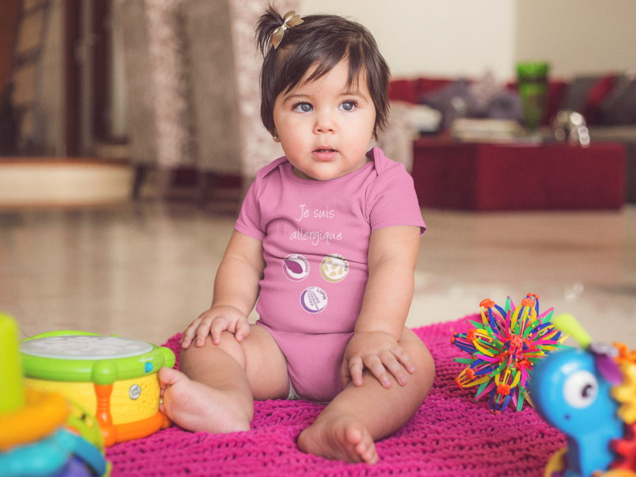 allergie alimentaire chez bébé avec body de prévention alrj