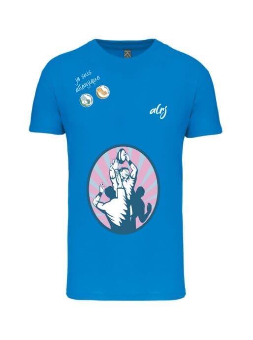 T-shirt 2-14 ans rugby T-shirt enfant de prévention des allergies / motif Rugby