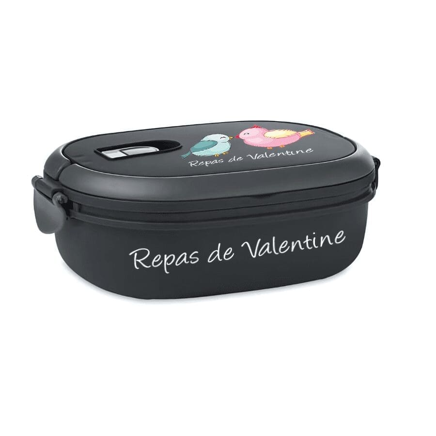 boite a repas personnalisée pour enfant legere noire boite a repas personnalisée pour enfant legere noire